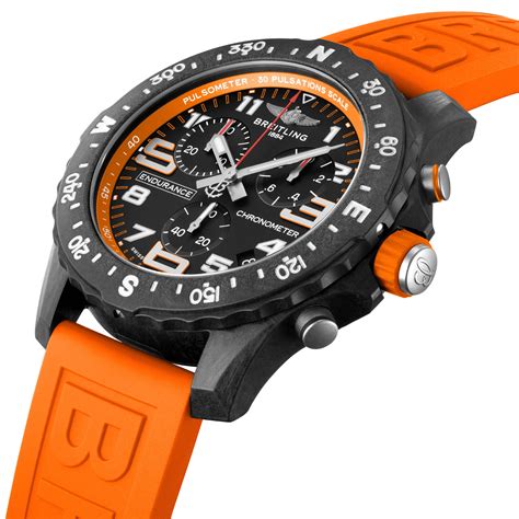 breitling watch orange strap|Breitling copy watch strap.